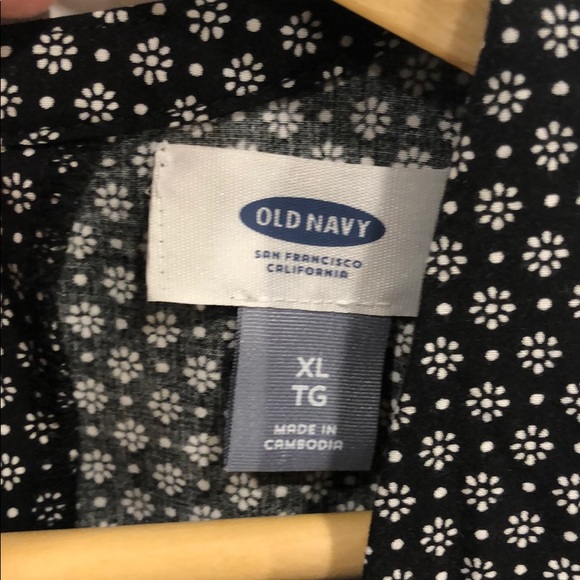 Sleeveless black dress/tunic with white details. - Picture 4 of 5